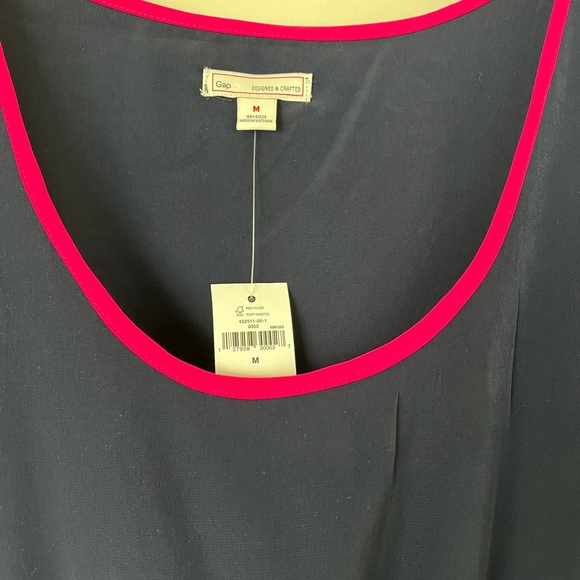 (Never worn) GAP navy blue sleeveless dress with hot pink detailing size M - Picture 2 of 7